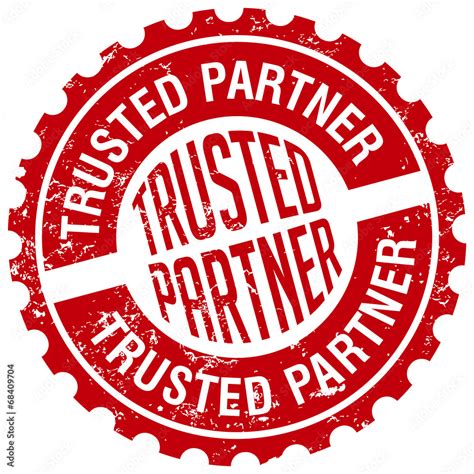 trusted partner stamp vector de Stock | Adobe Stock