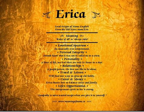 Erica - Meaning of Name