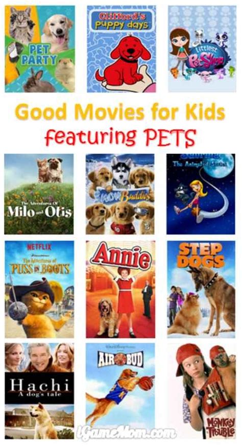 Good Movies for Kids Featuring Pets