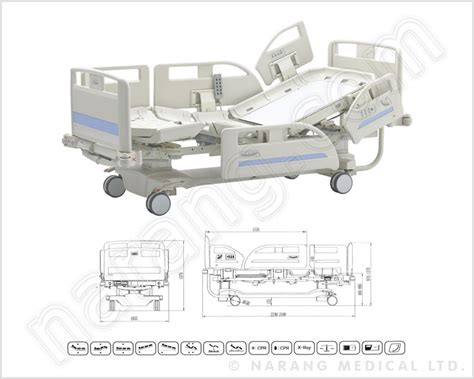 ICU Bed Electric 5 Function With Weighing Scale - HF1042A | ICU Bed Electric 5 Function With ...