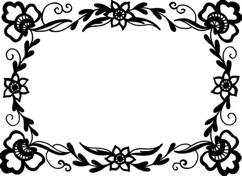 9 Rectangle Flower Frame Vector (PNG Transparent, SVG) Vol. 2 | OnlyGFX.com