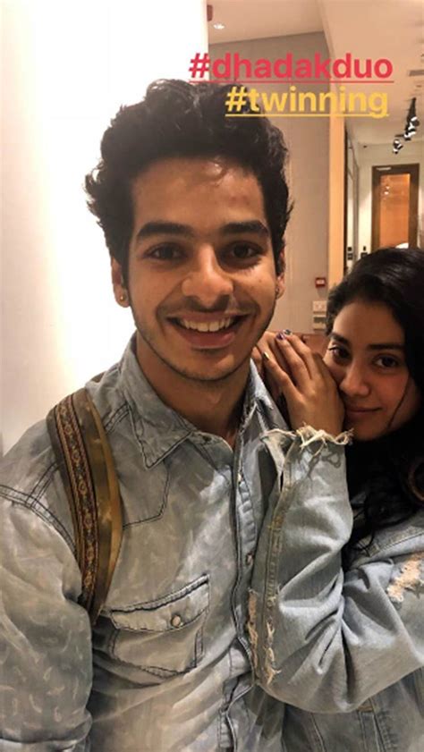 janhvi kapoor and ishaan khatter twinning in denim | Jhanvi Kapoor-Ishaan Khatter photos