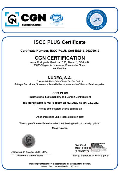 ISCC+ – NUDEC