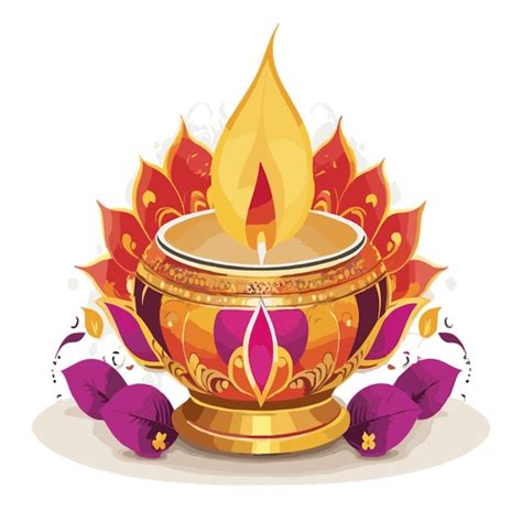 Diwali vector on a white background | Premium AI-generated vector