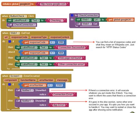 Check Internet Connection In App Inventor | Imagnity