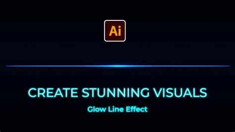 Glow Line effect Adobe Illustrator Tutorial - YouTube