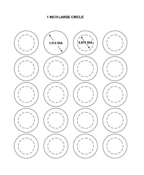 Embellishments Paper, Party & Kids Planner Scrapbook| Sticker template DIY Design 1 inch Circle ...