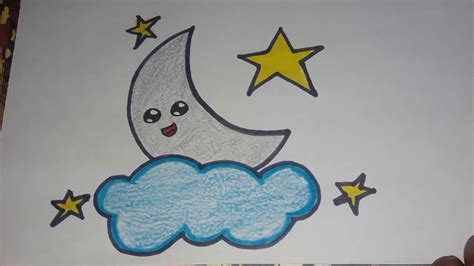 Full Moon Drawing For Kids