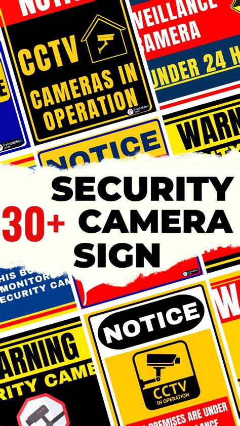 30+ Security Camera Sign | Printable Free PDF