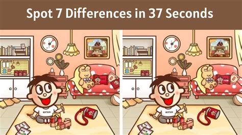 Spot The Difference: Can you spot 7 differences in 37 seconds?