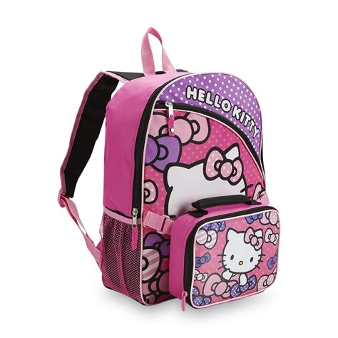 Hello Kitty Girl's Backpack & Lunch Bag