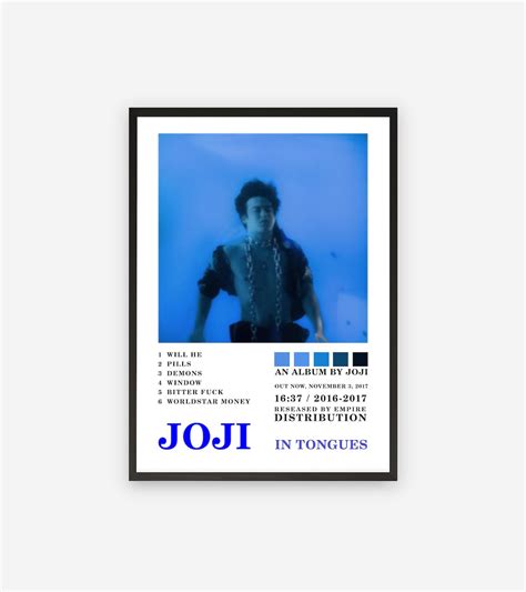 Joji In Tongues Poster / Album Cover Poster / | Etsy