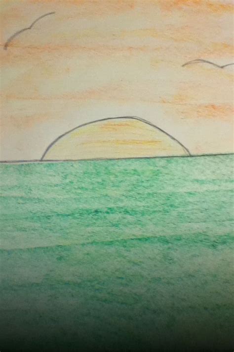 Field with sunset | Painting, Art, Sunset