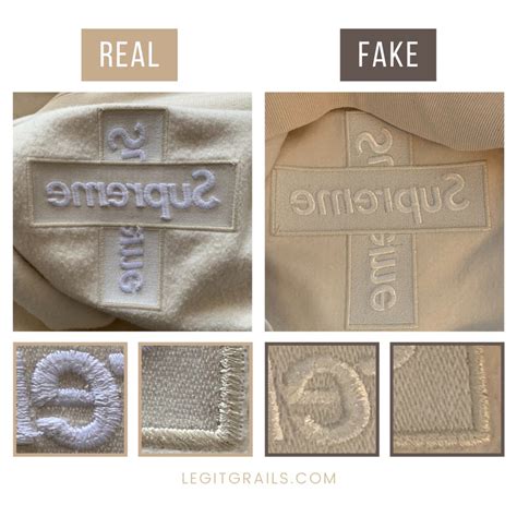 How To Spot Real Vs Fake Supreme Cross Box Logo Hoodie – LegitGrails