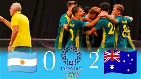 Argentina vs Australia Olympic football highlights - YouTube