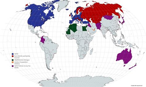 NATO Allies Across the Globe : r/Maps