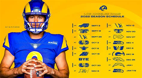 Los Angeles Rams Schedule 2022 - Athlon Sports