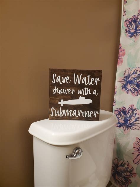 Save Water Shower With a Submariner Navy Humor Submarine - Etsy