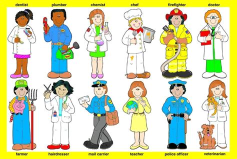 community worker community helpers printables - Clip Art Library