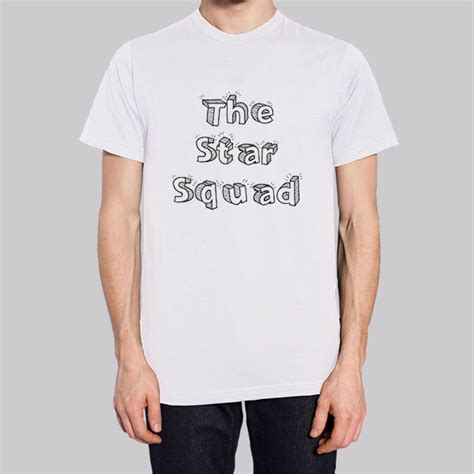 Star Squad Merch Letter T-shirt Cheap | Made Printed