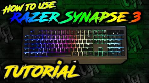 Razer Synapse 3 Tutorial | Studio | Razer Keyboard Lighting - YouTube