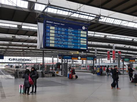 Map of the Munich Train Station (München Hauptbahnhof)