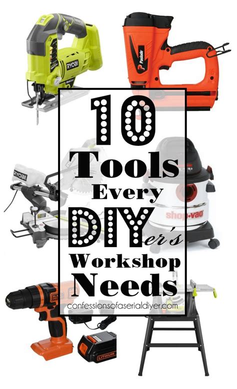 10 Essential Workshop Tools | Confessions of a Serial Do-it-Yourselfer