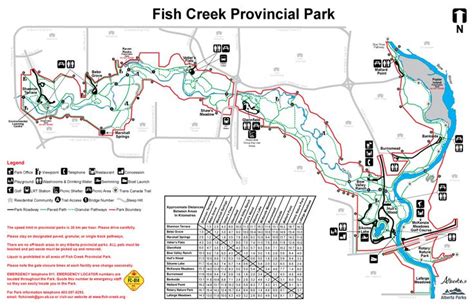 Map of the Park | Map, Fish creek park, Park