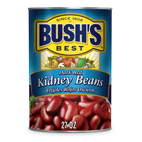 BUSH'S Dark Red Kidney Beans, Plant Based Protein, Canned Kidney Beans, 27 oz - Walmart.com ...