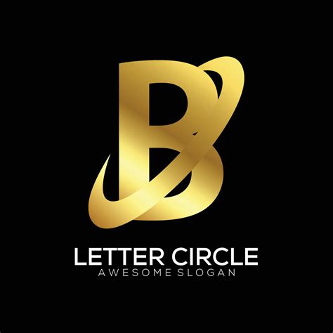 letter b with circle logo design luxury gradient colorful 24306177 ...