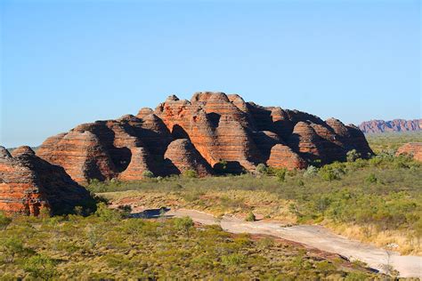 The Bungle Bungle Range, rock formations in Australia's Purnululu National Park that look like ...