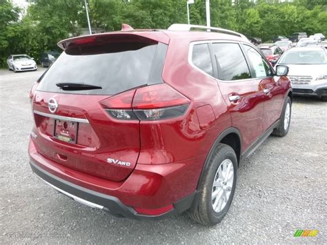 2018 Scarlet Ember Nissan Rogue SV AWD #127668097 Photo #4 | GTCarLot.com - Car Color Galleries