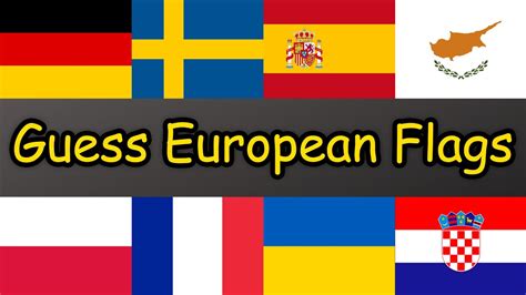 Can You Guess All European Flags? (Flag Quiz) - YouTube