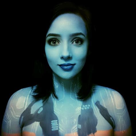 Cortana (Halo) makeup tutorial | Cortana cosplay, Halo cosplay, Cortana halo