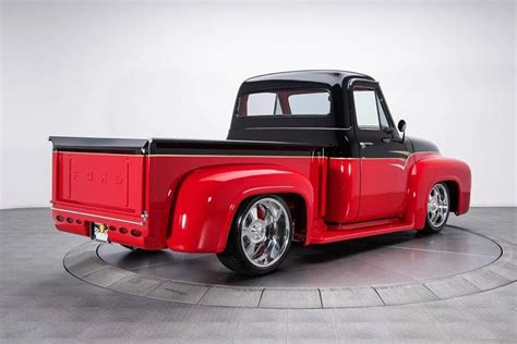 This Wildly Custom 1955 Ford F-100 Pickup Has A Lincoln Engine: Video