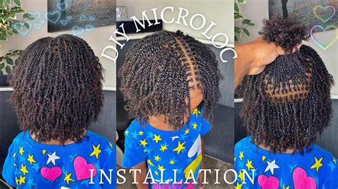 HOW TO | DIY MICROLOCS INSTALLATION PART 2 🌱 | (Braided root) & Two Strand Twist Method - YouTube