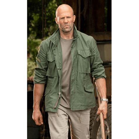 Deckard Shaw Hobbs & Shaw Green Cotton Jacket - Celebs Movie Jackets