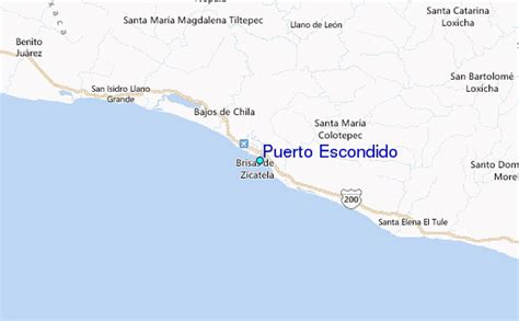 Puerto Escondido Tide Station Location Guide