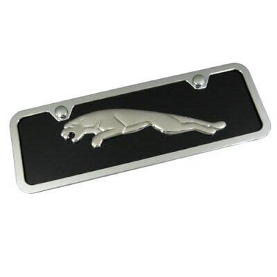 Jaguar Chrome Logo On Mini License Plate + Frame | eBay