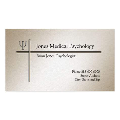 Psychologist Business Card