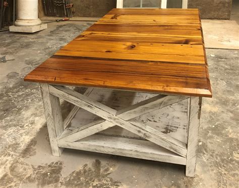 Ana White | Antique heart pine rustic x coffee table - DIY Projects
