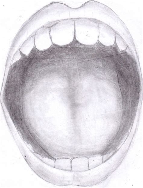 Open Mouth Drawing at PaintingValley.com | Explore collection of Open ...