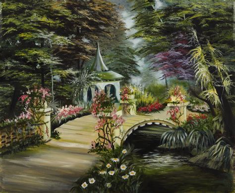 Fairy garden Painting by Maria Berger - Jose Art Gallery