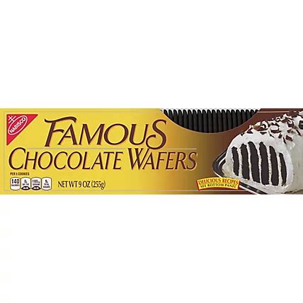 NABISCO Wafers Famous Chocolate - 9 Oz - kingsfoodmarkets