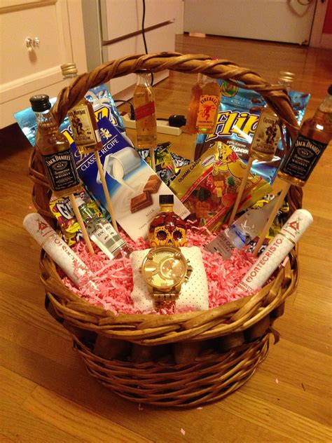 Valentines day basket for him | Valentines gifts for boyfriend ...