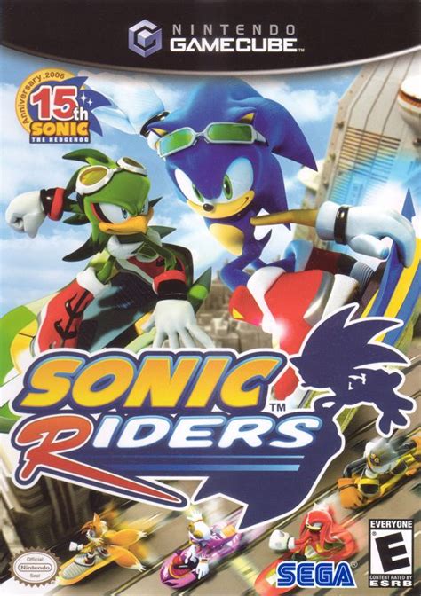 Sonic Riders (2006) GameCube box cover art - MobyGames