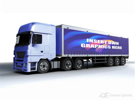 Realistic truck Mockup PSD Templates Free Download - CUSTOM EPISODE