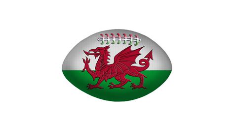 Rugby Ball Wales Flag Ornament | Zazzle