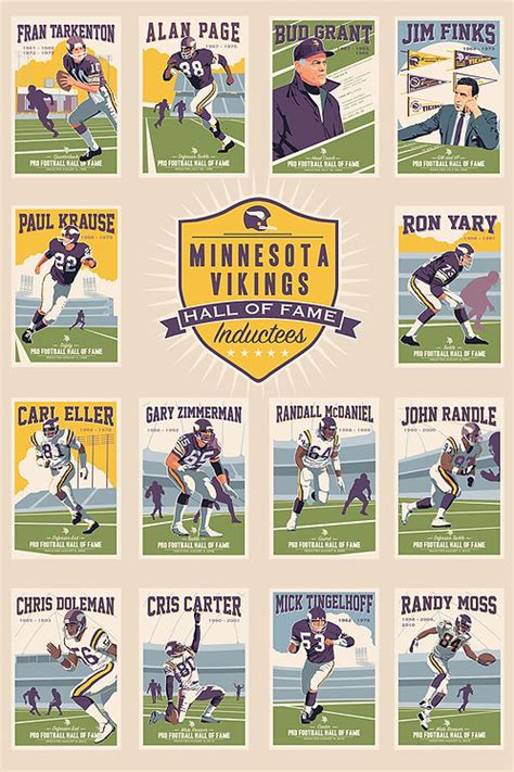 Minnesota Vikings Hall of Fame 2018 | stevethomasart