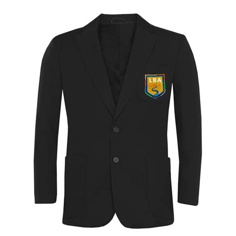 Lees Brook Academy Unisex Black Blazer w/Logo - Schoolwear Solutions